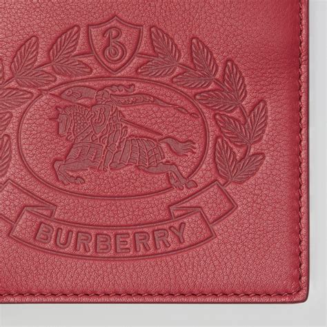 burberry embossed leather bifold wallet|Burberry wallet for men's sale.